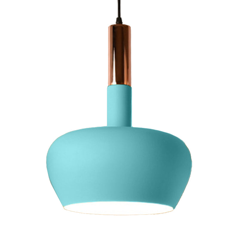 Wine Glass Metal Hanging Pendant Light Modernism 1 Light Blue/Pink/Yellow Suspension Pendant Clearhalo 'Ceiling Lights' 'Modern Pendants' 'Modern' 'Pendant Lights' 'Pendants' Lighting' 137227