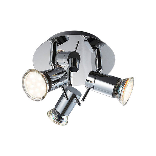 Polished Chrome 1 Light Ceiling Mounted Fixture Industrial Style Metal Mini Semi Flush Pendant Light Clearhalo 'Ceiling Lights' 'Close To Ceiling Lights' 'Close to ceiling' 'Semi-flushmount' Lighting' 138170