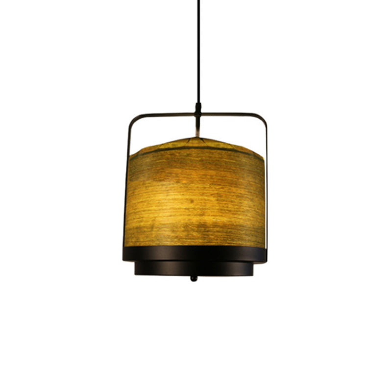 Cylindrical Pendant Lamp Modern Fabric 1 Light White/Red/Green Hanging Light Fixture for Dining Room Clearhalo 'Ceiling Lights' 'Modern Pendants' 'Modern' 'Pendant Lights' 'Pendants' Lighting' 138895