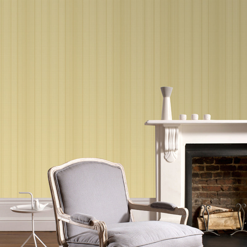 Pastel Color Ticking Stripe Wallpaper Waterproof Modern Dining Room Wall Covering Ivory Clearhalo 'Modern wall decor' 'Modern' 'Wallpaper' Wall Decor' 1391249