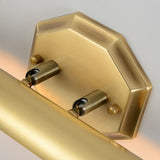 Gold Finish Tube Vanity Lighting Modernist Style 14"/18" Wide 2 Heads Metal Wall Light Fixture for Corridor Clearhalo 'Cast Iron' 'Glass' 'Industrial' 'Modern wall lights' 'Modern' 'Tiffany' 'Traditional wall lights' 'Vanity Lights' 'Wall Lights' Lighting' 139222