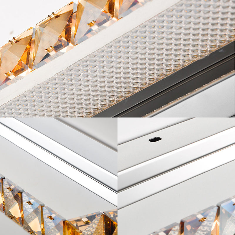 Linear Vanity Wall Light Contemporary Crystal 1 Light Gold Wall Sconce in Warm/White Light for Bathroom, 16"/22"/24.5" Wide Clearhalo 'Modern wall lights' 'Modern' 'Vanity Lights' 'Wall Lights' Lighting' 139288