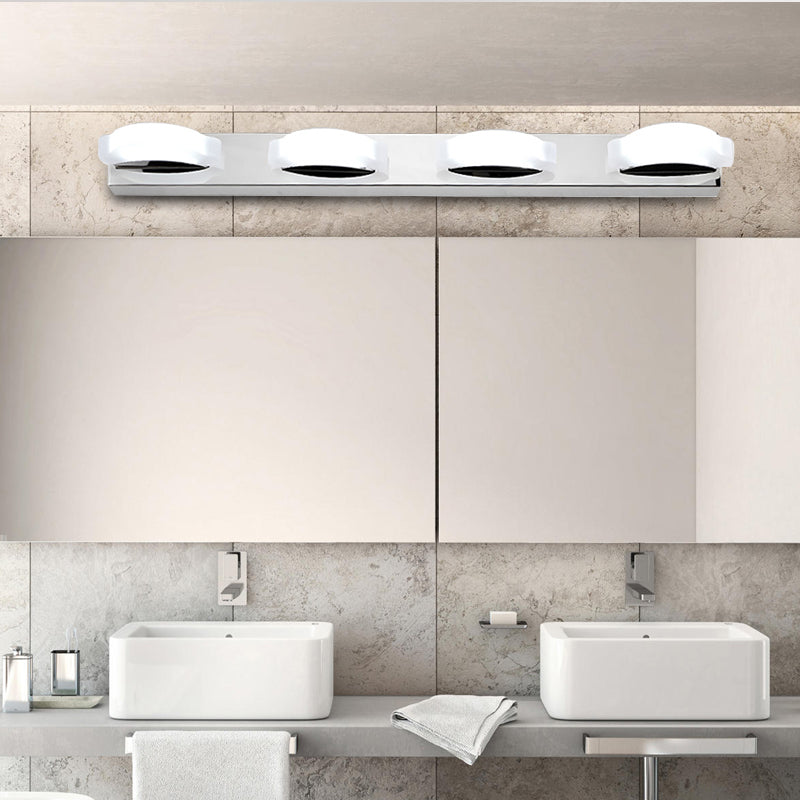 Clear Cloud Vanity Mirror Light Modern LED 3/4 Lights Acrylic Rotatable Bath Light over Mirror in Warm/White Clearhalo 'Modern wall lights' 'Modern' 'Vanity Lights' 'Wall Lights' Lighting' 139524