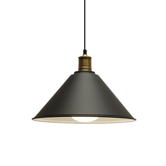 Conical Metal Ceiling Pendant Light Modernist 1 Head Dining Room Ceiling Fixture in Orange and Yellow/Yellow, 12"/14" Width Clearhalo 'Ceiling Lights' 'Modern Pendants' 'Modern' 'Pendant Lights' 'Pendants' Lighting' 1400901