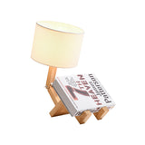 Modernism LED Desk Light with Fabric Shade Beige Drum Small Desk Lamp for Bedroom Clearhalo 'Lamps' 'Table Lamps' Lighting' 140862