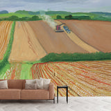 Waterproof Farm Field Painting Murals Customized Artistic Wall Decor for Living Room Clearhalo 'Wall Decor' 'Wall Mural' 1409622