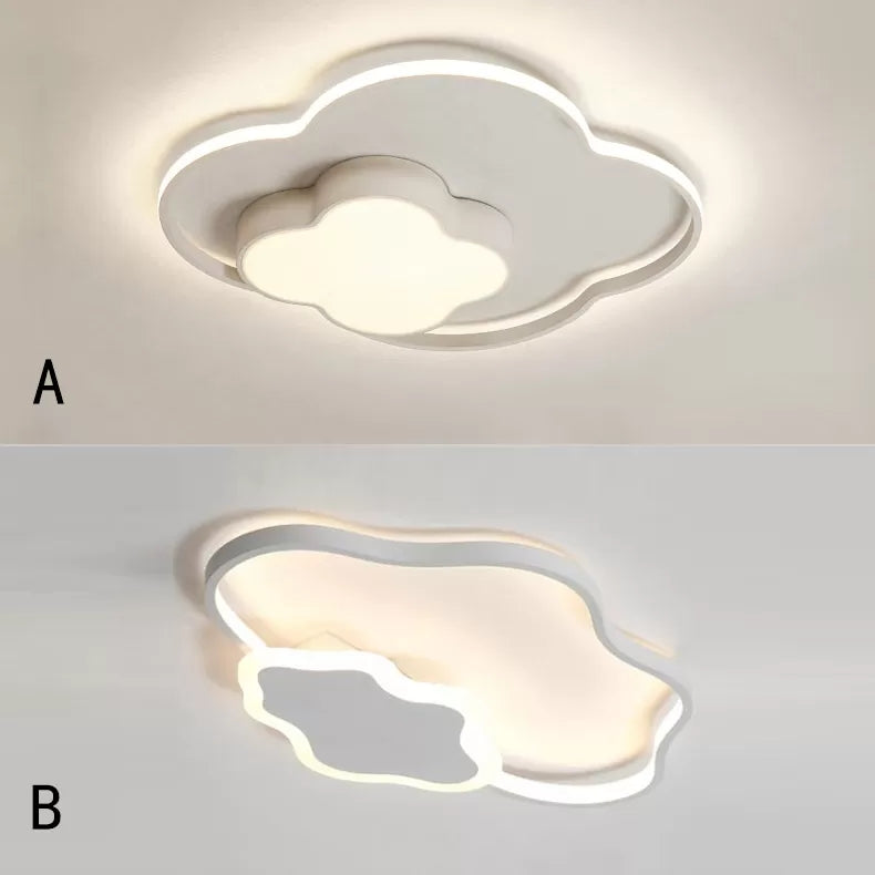 Nursing Room Cloud Ceiling Light Acrylic Modern White Finish Flush Mount Light Clearhalo 'Ceiling Lights' 'Close To Ceiling Lights' 'Close to ceiling' 'Flush mount' Lighting' 14117