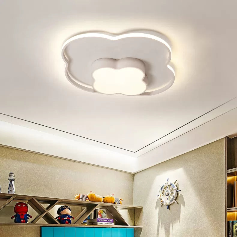 Nursing Room Cloud Ceiling Light Acrylic Modern White Finish Flush Mount Light Clearhalo 'Ceiling Lights' 'Close To Ceiling Lights' 'Close to ceiling' 'Flush mount' Lighting' 14119