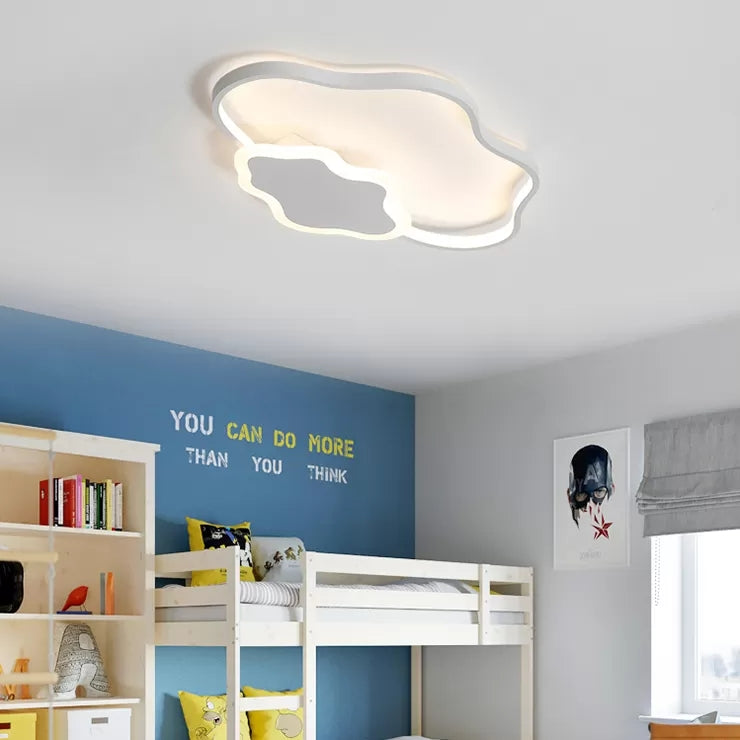 Nursing Room Cloud Ceiling Light Acrylic Modern White Finish Flush Mount Light White 23.5" Clearhalo 'Ceiling Lights' 'Close To Ceiling Lights' 'Close to ceiling' 'Flush mount' Lighting' 14122