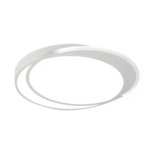 Simple Slim Round Ceiling Mount Light Acrylic Flush Light in White for Adult Bedroom White White Clearhalo 'Ceiling Lights' 'Close To Ceiling Lights' 'Close to ceiling' 'Flush mount' Lighting' 14126