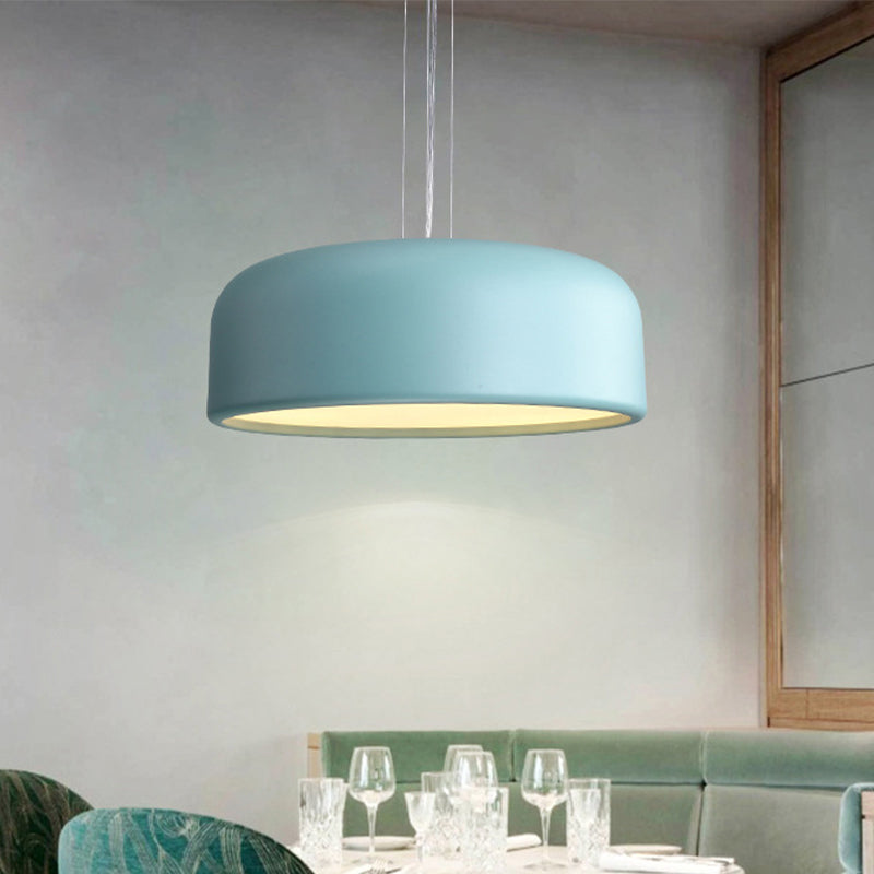 Khaki/Black Drum Shade Ceiling Fixture Macaron Style Metallic 1 Bulb Restaurant Pendant Light Fixture, 14"/19"/23.5" Width Clearhalo 'Ceiling Lights' 'Modern Pendants' 'Modern' 'Pendant Lights' 'Pendants' Lighting' 1416939