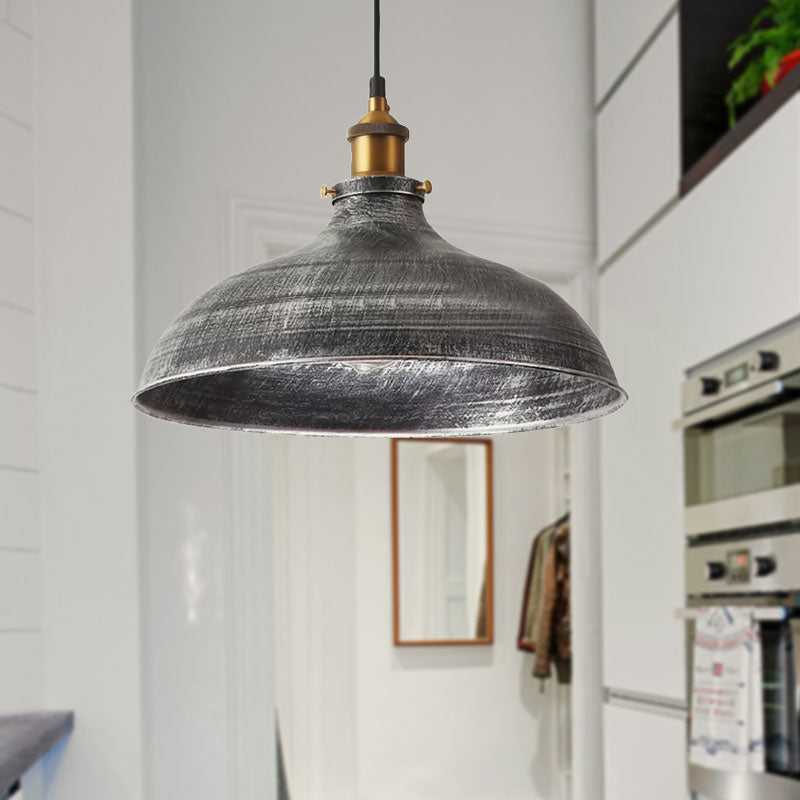 Metal bowl store pendant shade