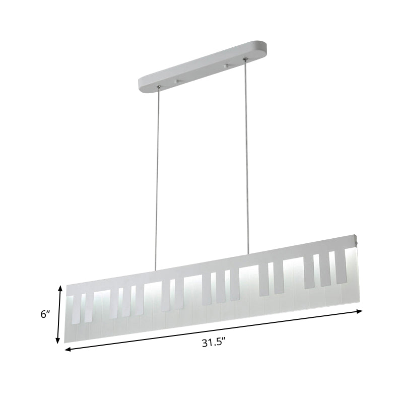 Piano-Shaped Drop Pendant Contemporary Acrylic LED Dining Room Ceiling Lamp in Warm/White/Natural Light Clearhalo 'Ceiling Lights' 'Modern Pendants' 'Modern' 'Pendant Lights' 'Pendants' Lighting' 142184