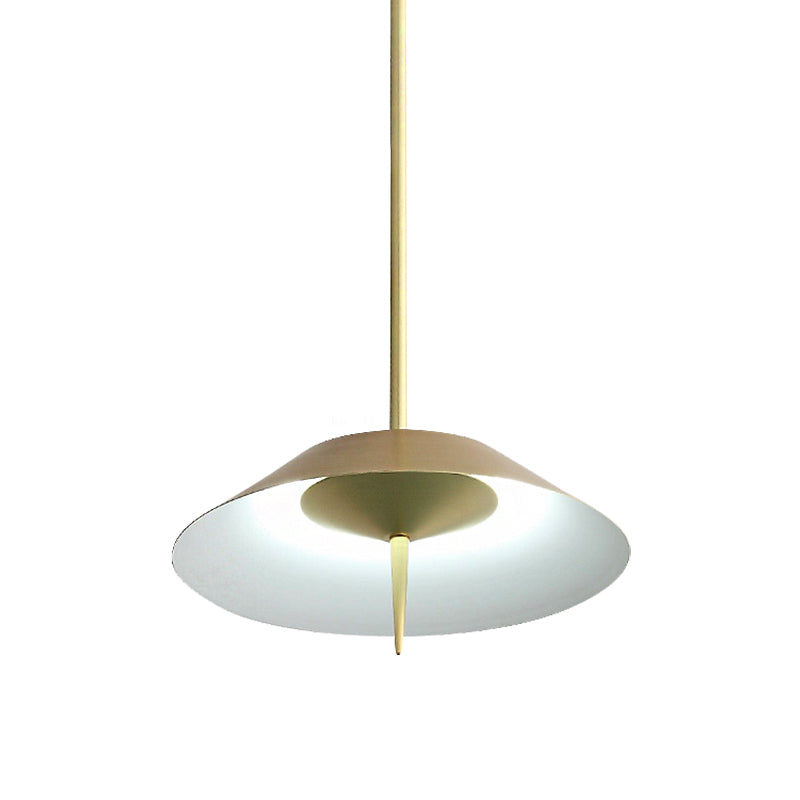 Black/Copper/Gold Finish Cone Shade Ceiling Pendant Light Nordic Style Metal 1 Light Dining Room Hanging Lamp Clearhalo 'Ceiling Lights' 'Modern Pendants' 'Modern' 'Pendant Lights' 'Pendants' Lighting' 142479