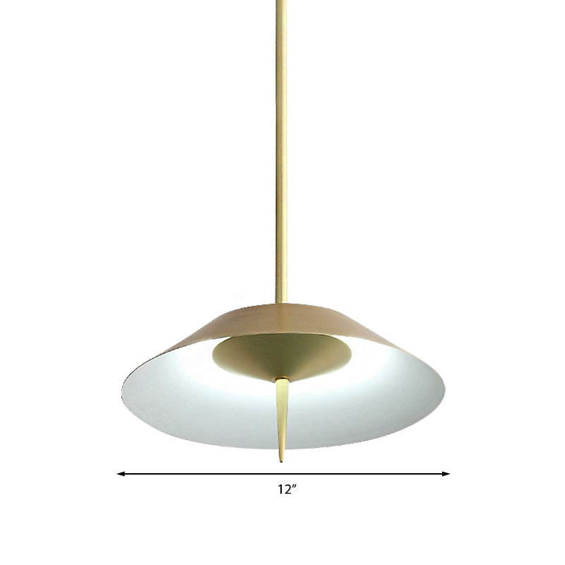 Black/Copper/Gold Finish Cone Shade Ceiling Pendant Light Nordic Style Metal 1 Light Dining Room Hanging Lamp Clearhalo 'Ceiling Lights' 'Modern Pendants' 'Modern' 'Pendant Lights' 'Pendants' Lighting' 142480