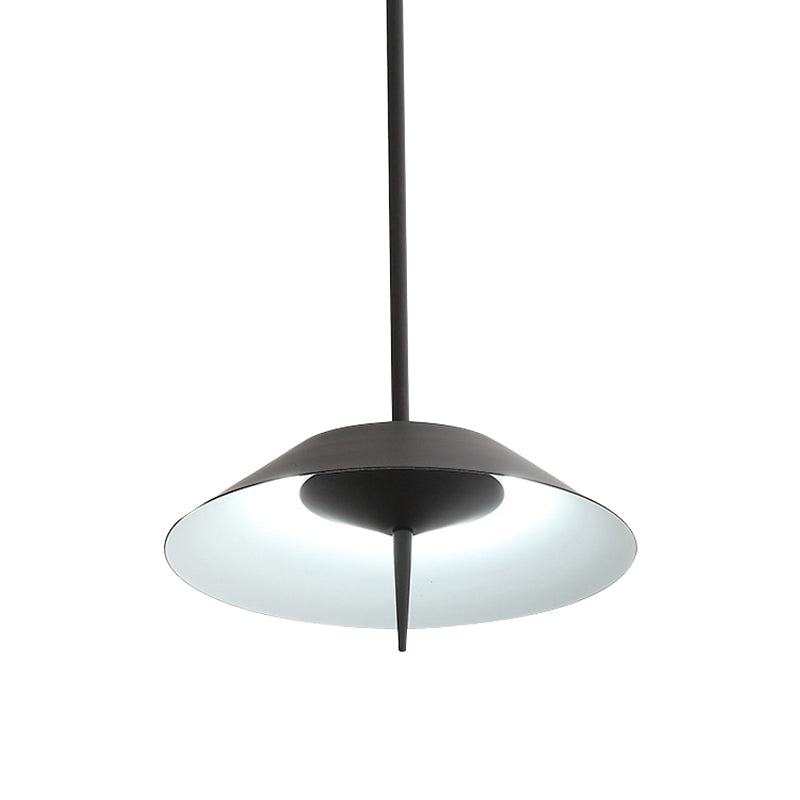 Black/Copper/Gold Finish Cone Shade Ceiling Pendant Light Nordic Style Metal 1 Light Dining Room Hanging Lamp Clearhalo 'Ceiling Lights' 'Modern Pendants' 'Modern' 'Pendant Lights' 'Pendants' Lighting' 142482