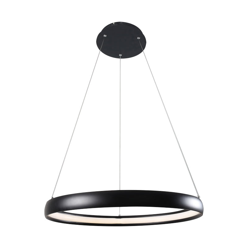 Black/Brown/Gold Orbit LED Ceiling Light Modernism 1/2/3-Light Acrylic Chandelier in Warm/White/Natural Light Clearhalo 'Ceiling Lights' 'Chandeliers' 'Modern Chandeliers' 'Modern' Lighting' 142509