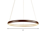 Black/Brown/Gold Orbit LED Ceiling Light Modernism 1/2/3-Light Acrylic Chandelier in Warm/White/Natural Light Clearhalo 'Ceiling Lights' 'Chandeliers' 'Modern Chandeliers' 'Modern' Lighting' 142522