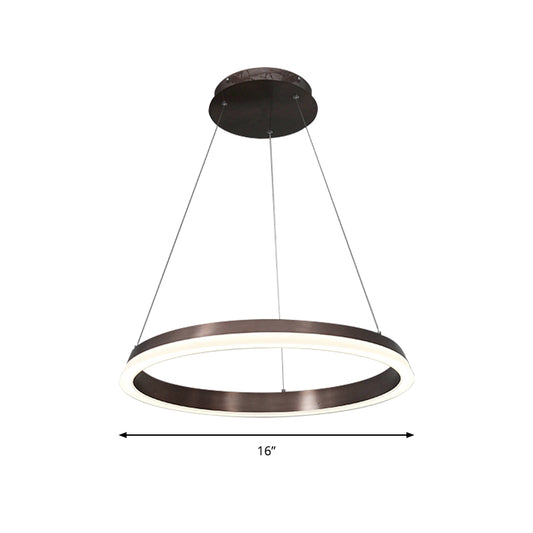 1/2-Head Bedroom Chandelier Lighting Fixture with Round Acrylic Shade Brown Ceiling Pendant Clearhalo 'Ceiling Lights' 'Chandeliers' 'Modern Chandeliers' 'Modern' Lighting' 142566