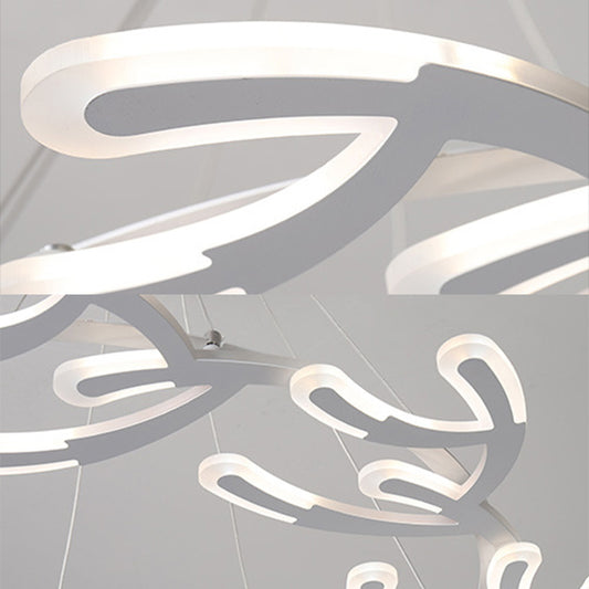 29.5"/37.5"/45" Dia Acrylic Branch Ceiling Light Fixture LED Chandelier Pendant in Warm/White Light Clearhalo 'Ceiling Lights' 'Chandeliers' 'Modern Chandeliers' 'Modern' Lighting' 143035