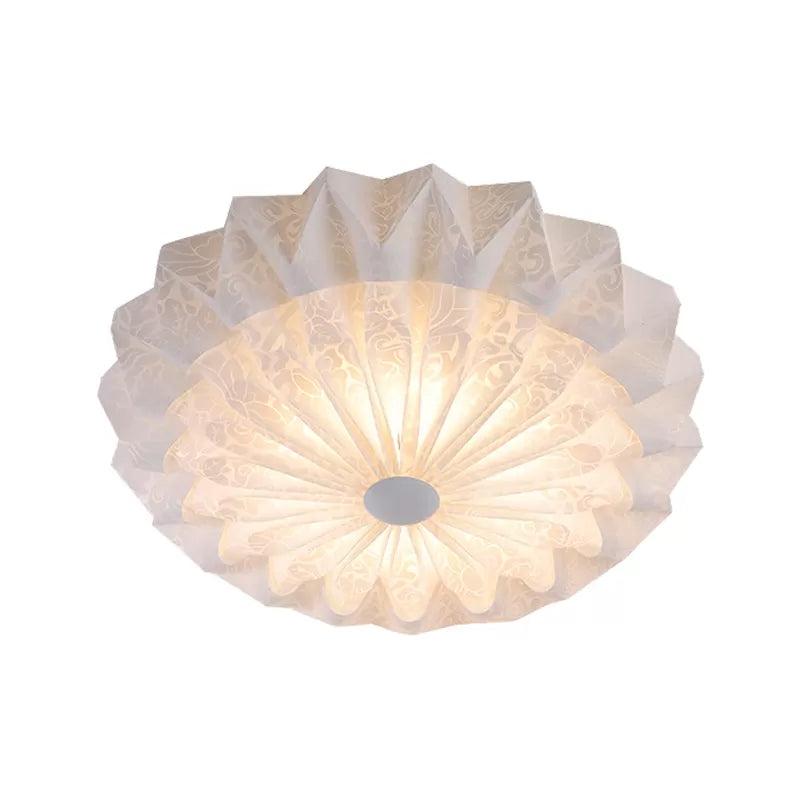 White Acrylic Flush Lighting with Dome Shade Integrated 21"/26" Wide 1 Light Modern Led Indoor Flush Mount Light Clearhalo 'Ceiling Lights' 'Close To Ceiling Lights' 'Close to ceiling' 'Flush mount' Lighting' 1434167