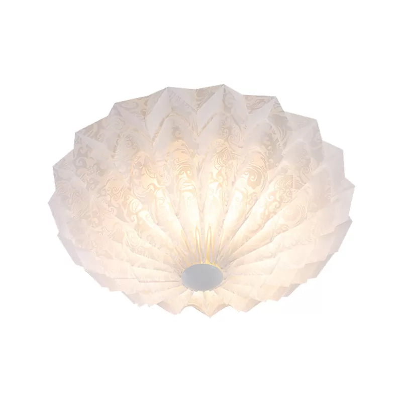 White Acrylic Flush Lighting with Dome Shade Integrated 21"/26" Wide 1 Light Modern Led Indoor Flush Mount Light Clearhalo 'Ceiling Lights' 'Close To Ceiling Lights' 'Close to ceiling' 'Flush mount' Lighting' 1434170