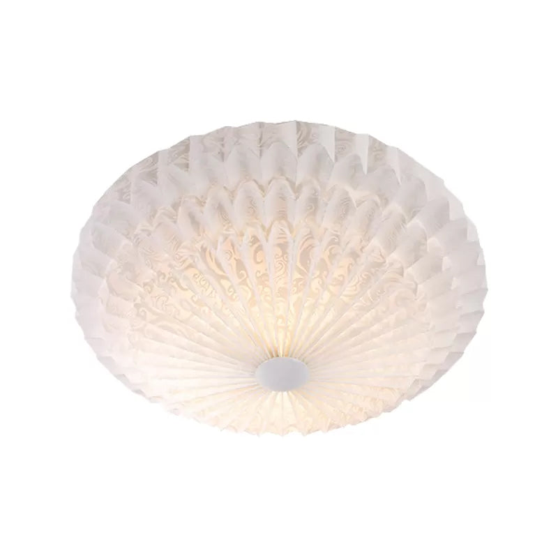 White Acrylic Flush Lighting with Dome Shade Integrated 21"/26" Wide 1 Light Modern Led Indoor Flush Mount Light Clearhalo 'Ceiling Lights' 'Close To Ceiling Lights' 'Close to ceiling' 'Flush mount' Lighting' 1434173