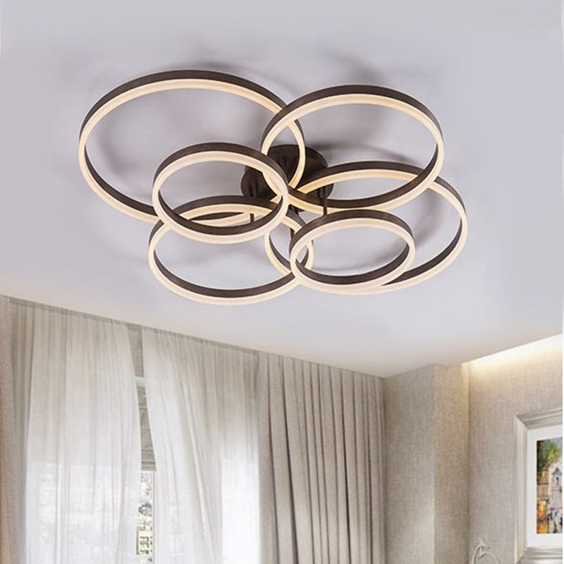 Simple Circular LED Flush Mount Light Acrylic Natural/Warm/White Lighting Ceiling Lamp for Study Room Clearhalo 'Ceiling Lights' 'Close To Ceiling Lights' 'Close to ceiling' 'Semi-flushmount' Lighting' 1434356