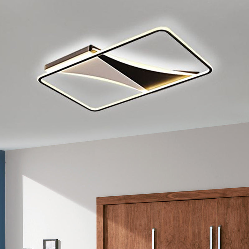 16"/19.5"/23.5"/35.5" Wide Ultra Thin Flush Lighting Metallic Led Modern Flush Ceiling Light in Warm/White Light Clearhalo 'Ceiling Lights' 'Close To Ceiling Lights' 'Close to ceiling' 'Flush mount' Lighting' 1434486