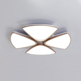 Contemporary Acrylic Ceiling Fixture for Bedroom, 3/4/5 Heads Ceiling Light Fixture in White, 3 Color Clearhalo 'Ceiling Lights' 'Close To Ceiling Lights' 'Close to ceiling' 'Semi-flushmount' Lighting' 1434844