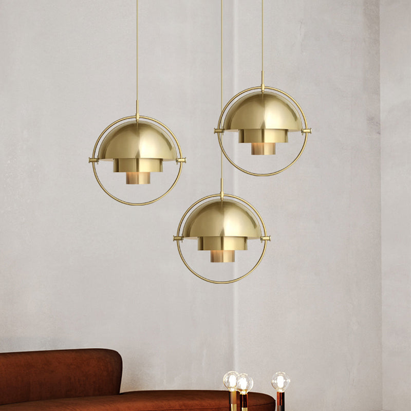 Metal Rotated Pendant Lighting in Modern Style 1 Light Black/White/Gold Hanging Light Clearhalo 'Ceiling Lights' 'Modern Pendants' 'Modern' 'Pendant Lights' 'Pendants' Lighting' 1434929