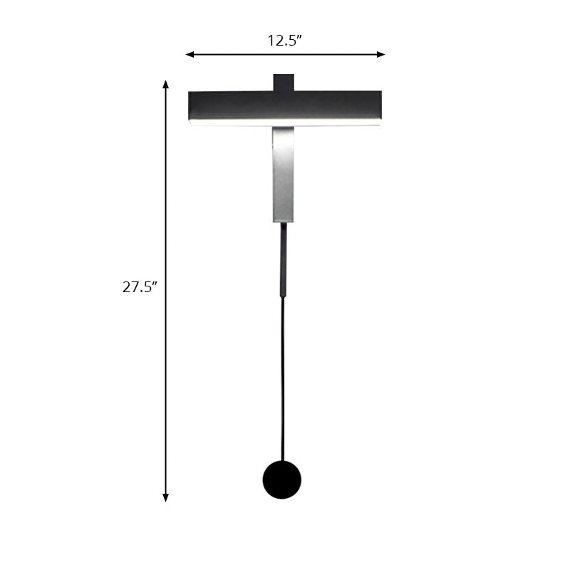 Rotatable Bar Wall Sconce Light Metal LED Warm Light Wall Lamp in Contemporary Style Clearhalo 'Cast Iron' 'Glass' 'Industrial' 'Modern wall lights' 'Modern' 'Tiffany' 'Traditional wall lights' 'Wall Lamps & Sconces' 'Wall Lights' Lighting' 144440