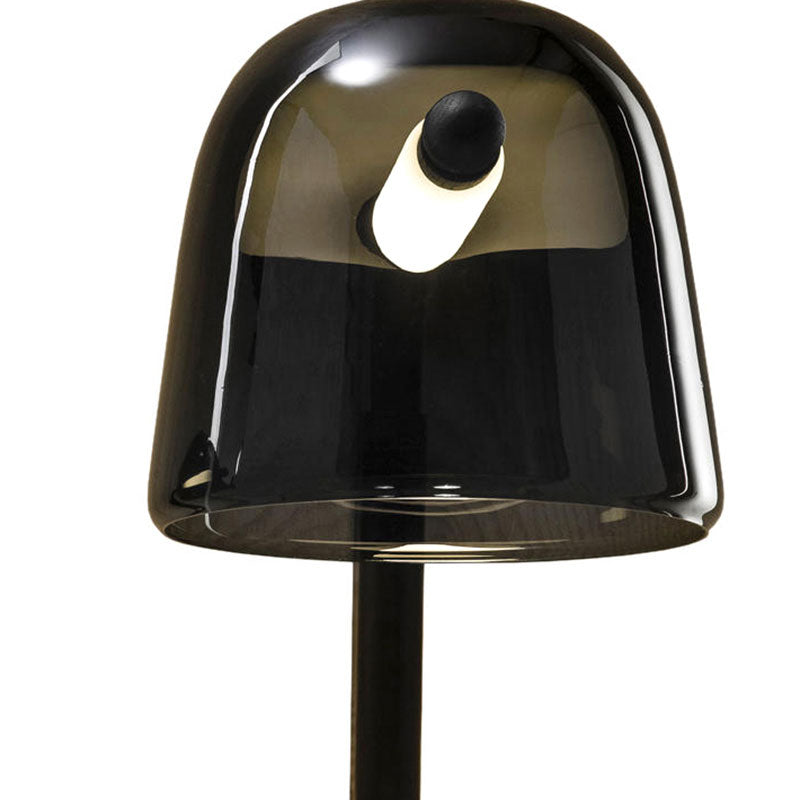 Dome Living Room Sconce Lighting White/Black Glass 1 Light Modernist Led Wall Mounted Lamp Clearhalo 'Cast Iron' 'Glass' 'Industrial' 'Modern wall lights' 'Modern' 'Tiffany' 'Traditional wall lights' 'Wall Lamps & Sconces' 'Wall Lights' Lighting' 144450
