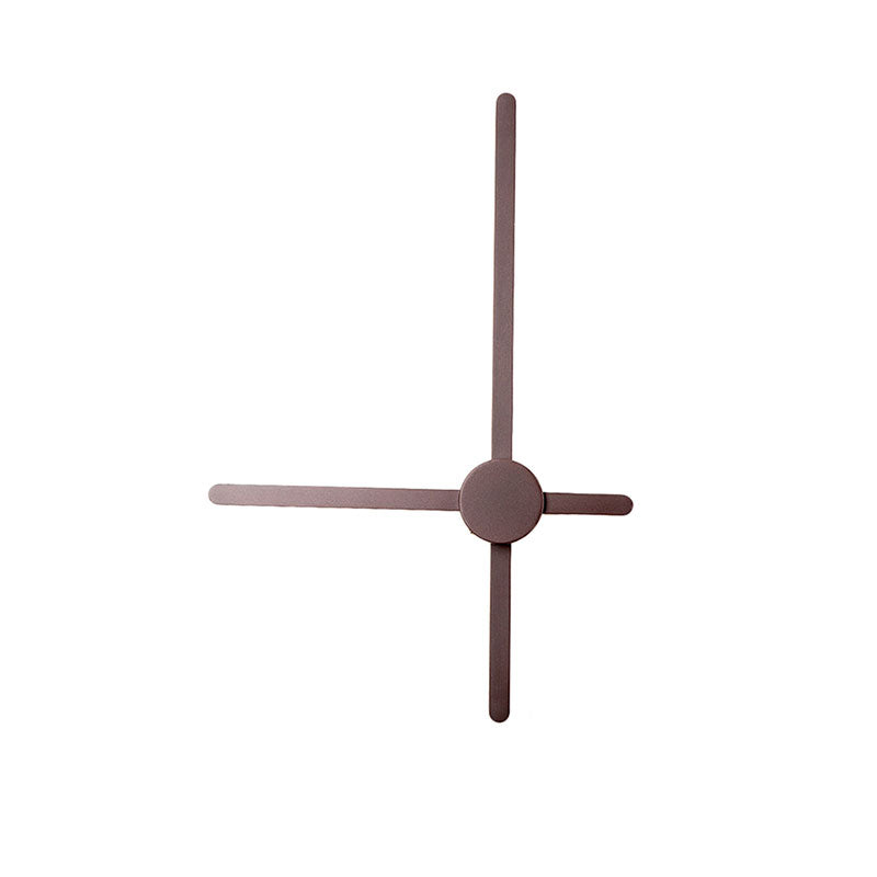 Crossed Lines Sconce Wall Light Metal Post Modern Wall Lamp in Brown for Living Room Clearhalo 'Cast Iron' 'Glass' 'Industrial' 'Modern wall lights' 'Modern' 'Tiffany' 'Traditional wall lights' 'Wall Lamps & Sconces' 'Wall Lights' Lighting' 144804