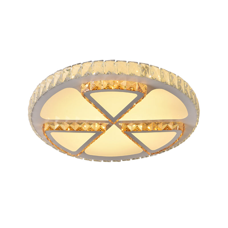 LED Flush Mount Ceiling Fixture Modern Flower/Lemon Slice Clear Crystal Flushmount Lighting for Bedroom Clearhalo 'Ceiling Lights' 'Close To Ceiling Lights' 'Close to ceiling' 'Flush mount' Lighting' 1451315