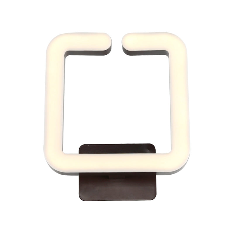 Square Frame LED Living Room Wall Sconce Acrylic 1 Light Simple Wall Lighting in Warm/White/Natural Light Clearhalo 'Modern wall lights' 'Modern' 'Wall Lamps & Sconces' 'Wall Lights' Lighting' 145216