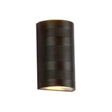 Metallic Half-Cylinder Wall Washer Lamp Modern Style 2 Heads Black Wall Mounted Light in Warm/White Lighting Clearhalo 'Cast Iron' 'Glass' 'Industrial' 'Modern wall lights' 'Modern' 'Tiffany' 'Traditional wall lights' 'Wall Lamps & Sconces' 'Wall Lights' Lighting' 145231