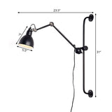 Black/White Dome Shade Wall Mounted Light Modernist Style 1 Head Metallic Adjustable Wall Lamp for Dining Room Clearhalo 'Cast Iron' 'Glass' 'Industrial' 'Modern wall lights' 'Modern' 'Tiffany' 'Traditional wall lights' 'Wall Lamps & Sconces' 'Wall Lights' Lighting' 145337