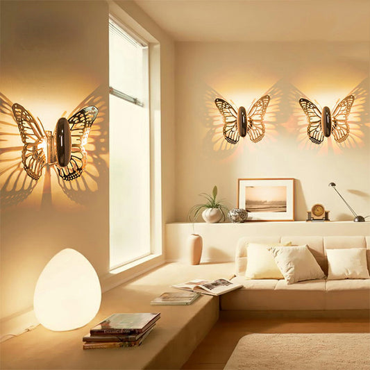 Gold Butterfly Wall Sconce Light Art Deco Metal Single Light Wall Lamp for Kids Room Clearhalo 'Cast Iron' 'Glass' 'Industrial' 'Modern wall lights' 'Modern' 'Tiffany' 'Traditional wall lights' 'Wall Lamps & Sconces' 'Wall Lights' Lighting' 145375