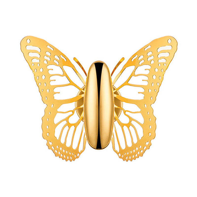 Gold Butterfly Wall Sconce Light Art Deco Metal Single Light Wall Lamp for Kids Room Clearhalo 'Cast Iron' 'Glass' 'Industrial' 'Modern wall lights' 'Modern' 'Tiffany' 'Traditional wall lights' 'Wall Lamps & Sconces' 'Wall Lights' Lighting' 145377