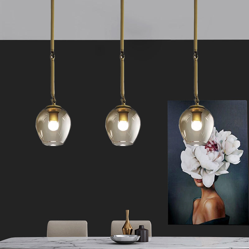 Retro Wine Cup Clear Dimple Glass Pendant 1 Head Hanging Ceiling Light in Black/Gold for Kitchen Clearhalo 'Ceiling Lights' 'Glass shade' 'Glass' 'Modern Pendants' 'Modern' 'Pendant Lights' 'Pendants' Lighting' 1455039