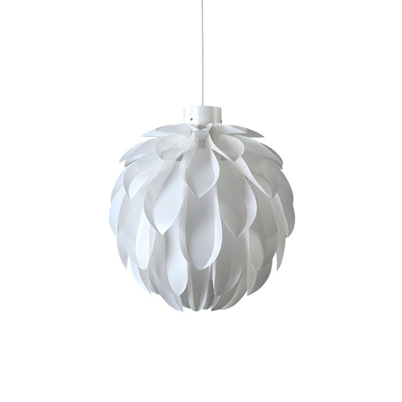 White Artichoke Hanging Lamp Minimalist Stylish 1 Head Acrylic Pendant Ceiling Light Clearhalo 'Ceiling Lights' 'Modern Pendants' 'Modern' 'Pendant Lights' 'Pendants' Lighting' 1455839