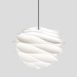 Modernist Layered Petals Drop Pendant Acrylic 1-Light Living Room Ceiling Suspension Lamp in White Clearhalo 'Ceiling Lights' 'Modern Pendants' 'Modern' 'Pendant Lights' 'Pendants' Lighting' 1455844