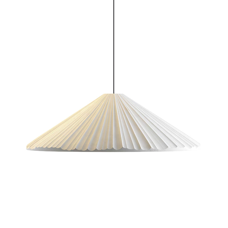 Ribbed Conic Pendant Light Fixture Macaron Resin Single Bedside Hanging Light in White/Pink/Blue Clearhalo 'Ceiling Lights' 'Glass shade' 'Glass' 'Modern Pendants' 'Modern' 'Pendant Lights' 'Pendants' Lighting' 1456140