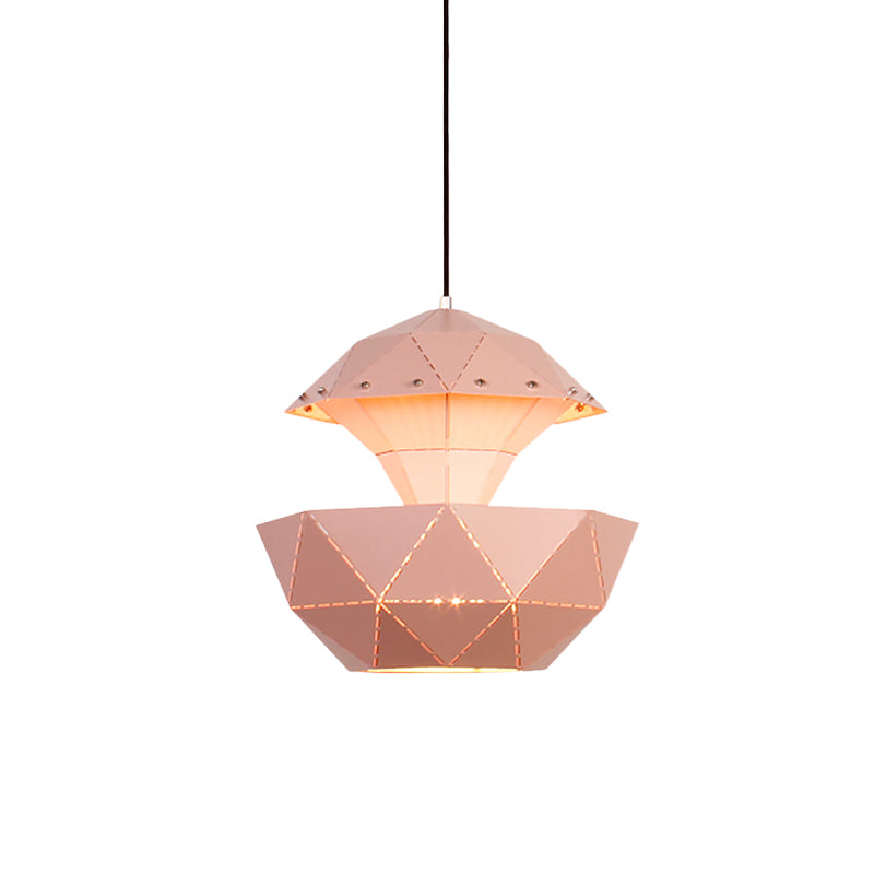 Iron Sailboat Laser-Cut Hanging Lamp Macaron 1 Light Pink/Blue/White Pendant Ceiling Light for Living Room Clearhalo 'Ceiling Lights' 'Modern Pendants' 'Modern' 'Pendant Lights' 'Pendants' Lighting' 1456789