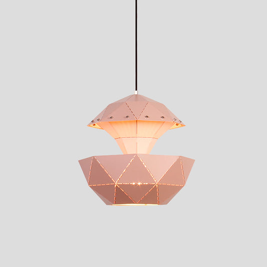 Iron Sailboat Laser-Cut Hanging Lamp Macaron 1 Light Pink/Blue/White Pendant Ceiling Light for Living Room Clearhalo 'Ceiling Lights' 'Modern Pendants' 'Modern' 'Pendant Lights' 'Pendants' Lighting' 1456790