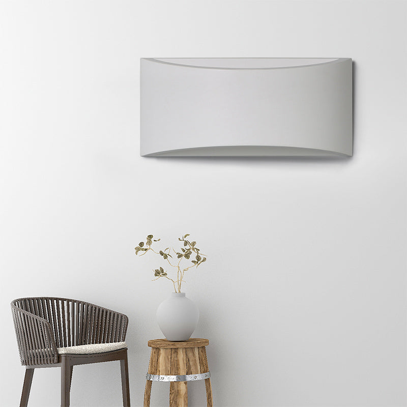 Metallic Rectangle Wall Washer Light Contemporary Integrated LED White Wall Lamp in Warm/White Lighting Clearhalo 'Cast Iron' 'Glass' 'Industrial' 'Modern wall lights' 'Modern' 'Tiffany' 'Traditional wall lights' 'Wall Lamps & Sconces' 'Wall Lights' Lighting' 145784