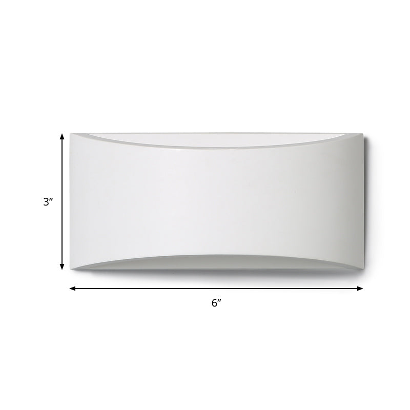 Metallic Rectangle Wall Washer Light Contemporary Integrated LED White Wall Lamp in Warm/White Lighting Clearhalo 'Cast Iron' 'Glass' 'Industrial' 'Modern wall lights' 'Modern' 'Tiffany' 'Traditional wall lights' 'Wall Lamps & Sconces' 'Wall Lights' Lighting' 145787