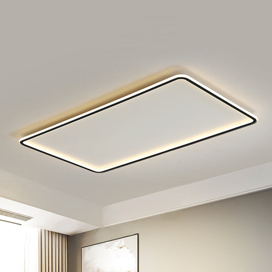 Thinnest Panel Acrylic LED Ceiling Flush Simplicity Black Flush Mounted Light for Living Room Black Clearhalo 'Ceiling Lights' 'Close To Ceiling Lights' 'Close to ceiling' 'Flush mount' Lighting' 1458800