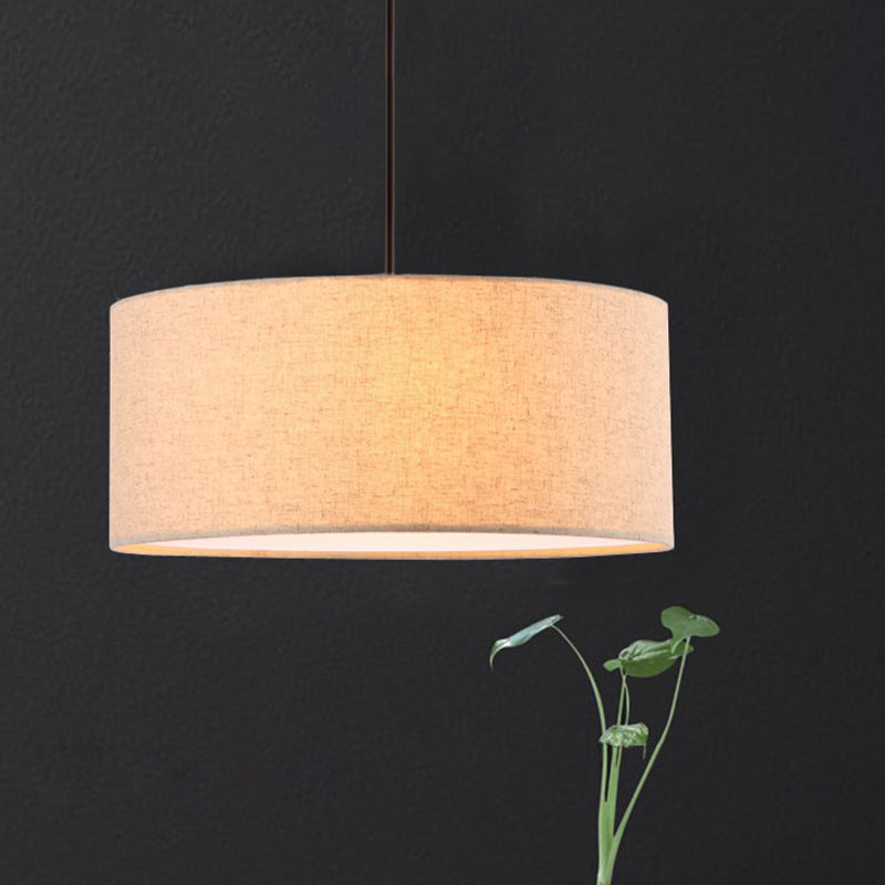 Minimalist Rounded Hanging Lamp Fabric 1 Light Restaurant Pendant Lighting Fixture in Apricot/Flaxen Clearhalo 'Ceiling Lights' 'Modern Pendants' 'Modern' 'Pendant Lights' 'Pendants' Lighting' 1459183